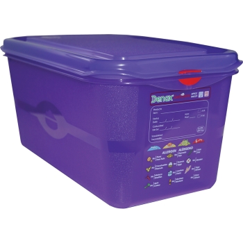 BOITE SPECIALE ALLERGENES + COUVERCLE - HAUTEUR 150 MM